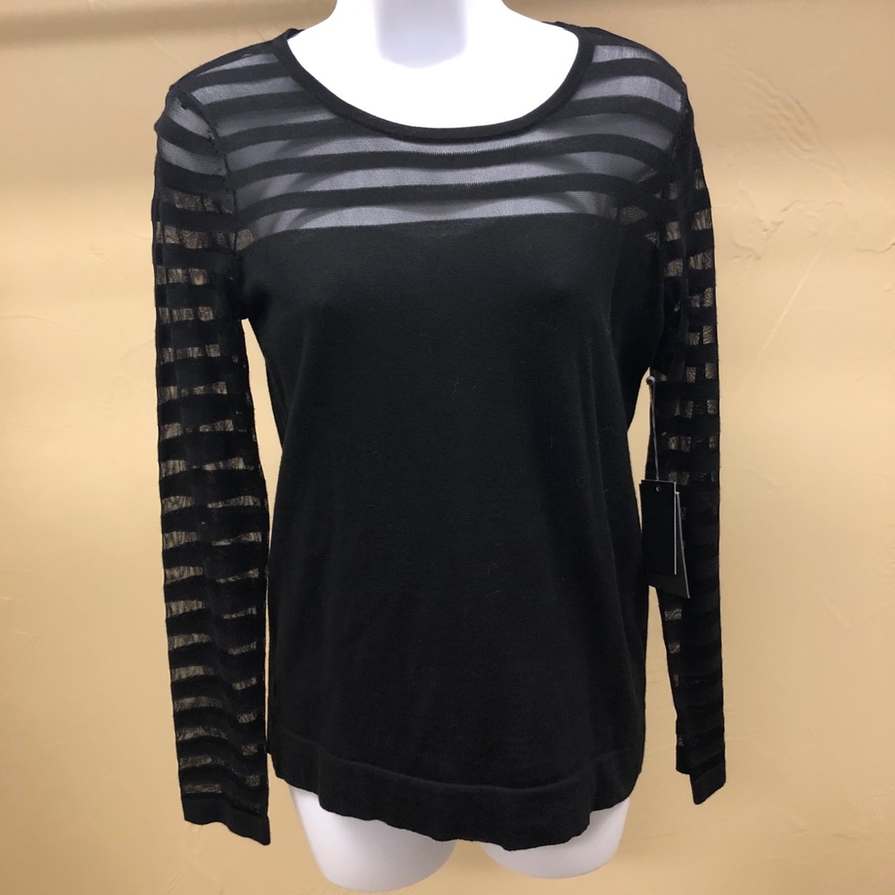 Price Reduction! New with Tags Vince Camuto Black Illusion Sweater